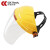 成楷科技（CK-Tech）防护面屏 CKL-3117 工业抗冲击耐高温防飞溅 头戴式透明面罩 黄色