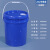 定做印刷塑料桶泡菜腌菜调料密封桶25L涂料机油桶化工桶 25L-蓝色-配油嘴盖