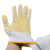 豫筑勋 手套劳保耐磨工作毛纺点胶手套 600A级毛纺黄色点胶手套（12双） 一包价 
