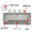 定制分线盒电线 户外防水接线盒带端子ABS塑料防水盒10P20P30P电 6P灰盖80*65*40mm