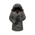工品星GPX-DY-1大衣中长款加绒冬季防寒迷彩大衣 黑灰色（中长款带帽） XL码 