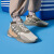 阿迪达斯 （adidas）「泡泡鞋」HI-TAIL经典复古运动鞋男女三叶草 米色/橄榄绿/灰 36 (220mm)