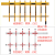 通用道闸栅栏杆华智联安快威捷红门捷顺百胜道闸栅栏二三栏四方栏 安快老款胶条栅栏4.1~5米