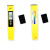便携式高精度PH酸度计 PH监测仪表酸碱度水质检测仪器 ph值检测笔 pH-002 (黄色)