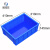 米奇特工 加厚周转箱塑料储物箱物料整理收纳盒 蓝色410*310*145mm