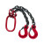 京棣工品 起重吊链 钢铁链 吊索行车吊车吊链 单位：个 2吨0.5米2钩 