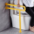 家文化（JIAWENHUA）马桶扶手厕所浴室防滑安全老人残疾人无障碍起身坐便器扶手栏杆 带腿加固白色-60cm 不锈钢