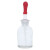 沪教（HUJIAO）玻璃滴瓶 透明玻璃仪器 胶头滴管吸管红皮头磨砂口实验耗材器材 60mL滴瓶 1个