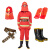 名典消防 97款消防服套装 五件套 抢险救援 阻燃隔热 防水反光 190 XXL码（可定制）