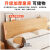 洛亚妮 床实木床1.5米双人床主卧现代简约经济型简易单人床出租屋 原木裸床+2个床头柜 全实木 长2M*宽1.5M