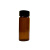 PTFE垫片2ml-60ml透明棕色玻璃螺口保存瓶进样瓶样品瓶100只 40ml棕色100个/默认黑盖 PTFE垫