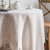 艾芬朵法式ins风桌布白色蕾丝针织圆桌布复古茶几餐桌盖布轻奢书桌台布 白色-针织华夫格款 90*90cm(适合床头柜或小方圆桌)