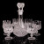 如赞（Ruzan）【轻奢高端】红酒杯水晶玻璃红酒瓶酒樽创意个性威士忌洋酒套装 金色钻石白兰地酒具套装