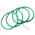 ONEVANo型圈绿色防水耐油 FKM氟橡胶密封 线径3.1mm(外径*线径) 氟胶o型圈 19*3.1mm(100个)