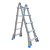 OIMG 工业级梯子多功能折叠人字梯铝合金加厚伸缩梯楼梯工程升降梯 超厚五步人字2.5米直梯5.1米 +工具袋