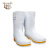 耐油酸碱水鞋雨鞋白色防水工作耐磨防滑养殖水产工业男雨靴 白低筒 39