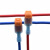 硬线专用橙色T2 接线端子接线器快接头免破线 t型接线端子分线卡 红色