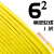 国标阻燃BVR1 1.5 2.5 4 6平方软多股铜芯家装电线铜线零剪 6平方 单皮软线(1米)黄色