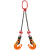 适配钢板吊钩吊具夹具模锻L型起重钳钢板专用吊钩夹子 2.5吨*1.5米（开口0-35mm）