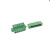 2EDGKM绿色接线端子带固定耳插拔式5.08MM螺丝直弯针PCB2/3/4/8p 5P 直针座+插头(5套)