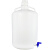 优质塑料放水桶5升10升25升塑料龙头瓶HDPE放水瓶下口瓶耐酸碱 25L（HDPE美式白盖）