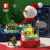 森宝积木圣诞树旋转音乐盒儿童圣诞节拼装礼物男孩女孩玩具摆件 雪人音乐盒 220PCS