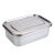 不锈钢保鲜盒菜盆带盖冰箱饭盒长方形收纳盒304食品盒子餐盆留样 3号31.5*22.5*10CM(6L)带钢盖