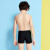 英发（YINGFA）儿童游泳裤 男童男孩游泳短裤 高弹舒适平角四角裤海边沙滩 Y0260 0260-1 黑色 12号(130-140cm)