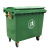 660L1100升户外垃圾桶大号加厚塑料垃圾箱工业室外环卫环保垃圾车定制 660L 定做料加厚绿色 带盖合金柄