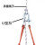 U型吊环吊钩起重卸扣高空座板U型卡扣高强度吊装拖车D形卸扣定制 M20/15毫米直径