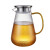 HAOMINGTIAN玻璃茶具冷水壶耐高温防爆凉白开水杯家用大容量茶壶套装凉水壶 单个锤纹冷水壶（1750ML)