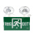 国标LED双头消防应急灯 多功能安全出口疏散指示应急灯 双向两用灯(非标)