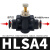 LSA4气动气管节流阀接头管道限流调速阀SA8可调12mm10直通管式SA6 黑LSA4