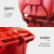 尚留鑫 加厚环卫塑料垃圾桶 红色100L带轮 市政小区物业户外分类带盖大号垃圾箱