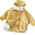 范贝娜女童连帽外套冬装新款童装儿童仿羊羔绒洋气时髦大衣宝宝加厚上衣 黄色 80码
