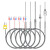 普力捷（PULIJIE）K型铠装热电偶电热偶WRNK-191可弯曲Pt100/E/J/T型温度传感器 直径5*300MM引线1.5米