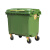 660升环卫垃圾桶大容量物业挂车专用超大垃圾桶户外小区大垃圾箱L 660L环卫特厚带盖绿色
