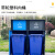 企桥 四分类垃圾桶环卫垃圾站户外大型四分类垃圾桶四分类尺寸280*78*160CM