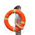 PVC泡沫救生圈大人应急船用专业防汛实心游泳圈成人救身圈带绳子 不锈钢S型救生圈挂钩