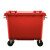舒蔻 加厚物业小区公用室外环保分类塑料带盖医疗环卫户外垃圾桶大容量商用 红色660L