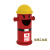 定制卡通垃圾桶大号带盖幼儿园室外消防栓可爱创意分类户外商用垃圾箱 红桶黄帽*小号