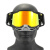 百分百骑行眼镜可带近视摩托车越野战术头盔风镜护目镜防尘防风沙 C8红框白鼻红片