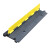 黄黑一二线槽橡胶线槽减速带防压线槽板室内电缆过路保护槽电线B 1000*300*50mm橡胶波点二槽
