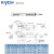 凯宇气动 KYCH CDJ2B小型迷你气缸10~16/5-50/55-100/105-150/155-200/205-300 CDJ2B 12*5*50