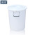 浦镕160升带盖大水桶塑料超大水桶酒店餐厅储物桶可定制PU101白色