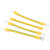 黄绿BVR双色光伏板接地线小黄线4平方桥架跨接线2.5/6线定制 2.5平方总长10cm带护套【100条】