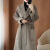 确不凡中年妇女穿的羊绒大衣外套2023秋冬韩版羊毛呢外套高端时尚呢子 灰驼色 XS 80-98斤