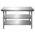 不锈钢工作台定做厨房操作台桌子切菜桌台面案板商用打包台打荷台 H73-80*40*80双层