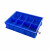塑料零件盒子分格箱加厚收纳盒周转箱螺丝工具储物盒分隔箱定制 蓝加厚正六格 395*395*125