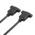 益德胜 HDMI母对母延长线带耳朵4K 1080P高清线带螺丝孔可固定HDMI线1.4版铜芯加长线 0.5米